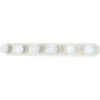 Nuvo 60/314 6 Light-Vanity & Wall Textured White 36""W X 4.75""H