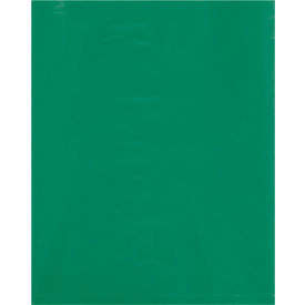 Global Industrial Flat Polyethylene Bags 8""W x 10""L 2 Mil Green 1000/Pack