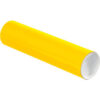 Global Industrial™ Mailing Tubes with Caps 3""Dia. x 12""L 0.070"" Thick Yellow 24/Pack
