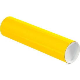 Global Industrial™ Mailing Tubes with Caps 3""Dia. x 12""L 0.070"" Thick Yellow 24/Pack