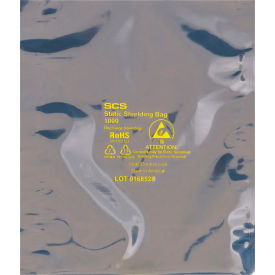 Global Industrial™ Open End Static Shielding Bags 15""W x 18""L 2.8 Mil Transparent 100/Pack