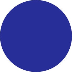 Tape Logic® 3"" Dia. Round Removable Paper Labels Blue Roll of 500