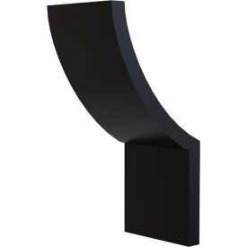 Ambiate Curvo Modern LED Wall Sconce Vanity Light Fixture 10W 650 Lumens 4-3/4""L Black