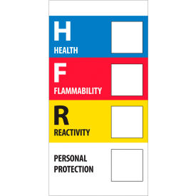 Tape Logic® Regulated Labels ''Health Flammability Reactivity'' 1""L x 2""W Roll of 500