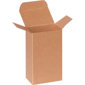 Global Industrial Reverse Tuck Folding Cartons 3""L x 2""W x 5""H Kraft 500/Pack