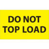 Tape Logic® Labels with ""Do Not Top Load"" Print 5""L x 3""W Fluorescent Yellow Roll of 500