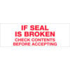 Tape Logic® Carton Sealing Tape If Seal Is Broken... 2"" x 55 Yds. 2.2 Mil Red/White