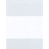Global Industrial™ White Block Reclosable Poly Bags 8""W x 8""L 4 Mil Clear 1000/Pack