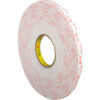 VHB™ 4955 Double Sided Foam Tape 1/2"" x 5 Yds. 80 Mil White