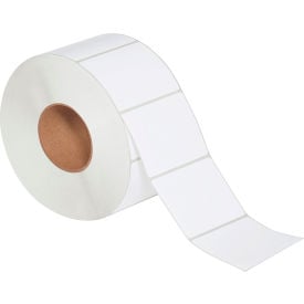 Global Industrial™ Direct Thermal Labels 4""W x 3""L 3"" Core White 4/Pack