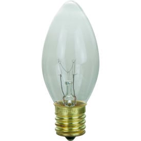 Sunlite® Incandescent Bulb with E17 Intermediate Base 7W 120V Clear Pack of 25