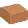 Global Industrial Gift Boxes 4""L x 4""W x 2""H Kraft 100/Pack