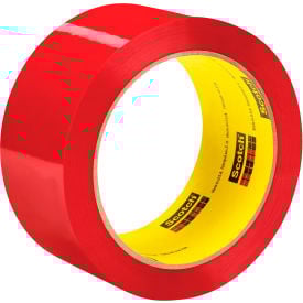 Scotch® 373 Carton Sealing Tape 2"" x 55 Yds. 2.5 Mil Red