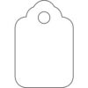 Global Industrial Merchandise Tag 2-7/8""L x 1-3/4""W White 1000/Pack