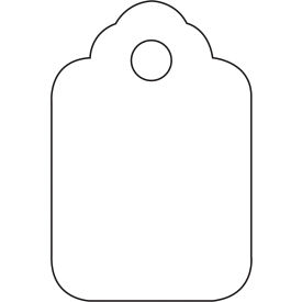 Global Industrial Merchandise Tag 2-7/8""L x 1-3/4""W White 1000/Pack