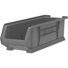 Akro-Mils® Akro-Bin® Plastic Super-Size Stacking Bin 23-7/8""L x 8-1/4"" W x 7""H Gray