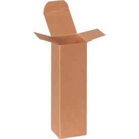 Global Industrial Reverse Tuck Folding Cartons 1-3/4""L x 1-3/4""W x 6""H Kraft 500/Pack