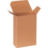 Global Industrial Reverse Tuck Folding Cartons 4-5/8""L x 2-3/8""W x 7-5/16""H Kraft 250/Pack