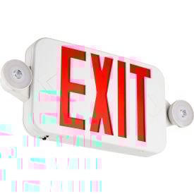 Sunlite® LED Emergency Exit Sign with 90 Minute Battery Power Back-Up 2.4W 120-277V White