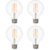 Sunlite® LED G25 Edison Globe Light Bulb E26 Base 8.5W 800 Lumens 27K Soft White Pk of 4