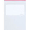 Global Industrial™ Minigrip White Block Reclosable Poly Bags 9""W x 12""L 2 Mil Clear 1000PK