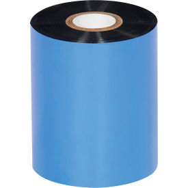 Global Industrial Zebra Thermal Transfer Ribbons 3-1/2""W x 1476'L Wax/Resin Blk 24 Rolls/Case