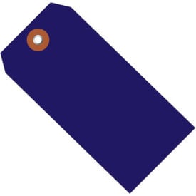 Global Industrial™ Plastic Shipping Tag #5 4-3/4""L x 2-3/8""W Blue 100/Pack