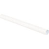 Global Industrial™ Mailing Tubes with Caps 1-1/2""Dia. x 16""L 0.060"" Thick White 50/Pack