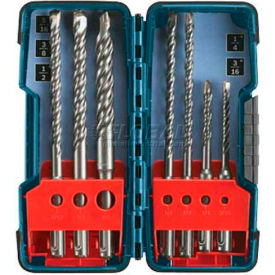 BOSCH® SDS-Plus Bulldog Rotary Hammer Bit Set HCK001 Brute Case 7-Piece