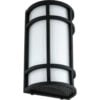 Sunlite® LED Outdoor Mission Style Half Cylinder Wall Light Fixture 15W 800 Lumens White/Blk