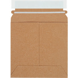 Stayflats Plus® Peel & Seal Mailers 6""W x 6""L Kraft 200/Pack