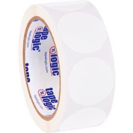 Tape Logic® 1-1/2"" Dia. Round Inventory Circle Labels White Roll of 500