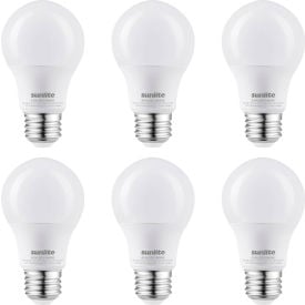 Sunlite® LED A19 Light Bulb E26 Base 11W 1100 Lumens 6500K Daylight Pack of 6