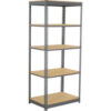 Global Industrial 5 Shelf Standard Duty Boltless Shelving Starter 36""W x 12""D x 84""H Wood Deck