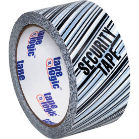 Tape Logic® Carton Sealing Security Tape 2"" x 110 Yds. 2.5 Mil Black/White