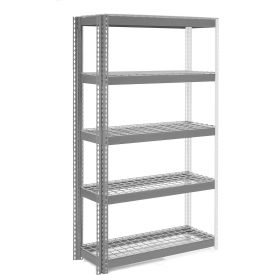 Global Industrial 5 Shelf Heavy Duty Boltless Shelving Add On 48""Wx24""Dx60""H Wire Deck USA