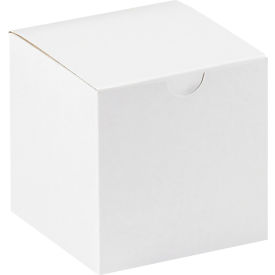 Global Industrial Gift Boxes 4""L x 4""W x 4""H White 100/Pack