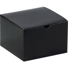 Global Industrial Gift Boxes 6""L x 6""W x 4""H Black 100/Pack