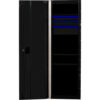Extreme Tools RX Side Locker 3 Drawers & 4 Shelves 24""W x 30""D x 60-7/8""H Black with Blue Handles