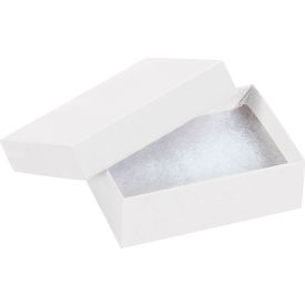 Global Industrial Jewelry Boxes 3-1/16""L x 2-1/8""W x 1""H White 100/Pack