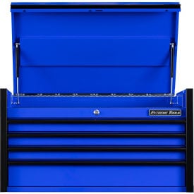 Extreme Tools DX Top Chest 4 Drawers 41""W x 25""D x 22-1/4""H Blue with Black Drawer Pulls