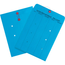 Global Industrial™ Inter-Department Envelopes 10""W x 13""L Blue 100/Pack