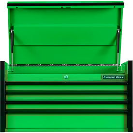 Extreme Tools DX Top Chest 4 Drawers 41""W x 25""D x 22-1/4""H Green with Black Drawer Pulls