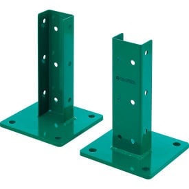 Global Industrial™ Pallet Rack Footplate 8""W x 8""L x 11-4/5""H 2 Pieces 24 Set Nuts & Bolts