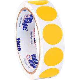 Tape Logic® 1"" Dia. Round Inventory Circle Labels Fluorescent Orange Roll of 500