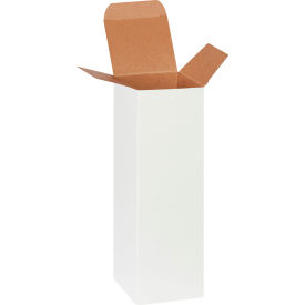 Global Industrial Reverse Tuck Folding Cartons 3""L x 3""W x 10""H White 250/Pack