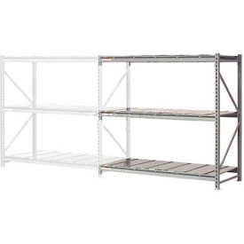 Global Industrial™ 3 Level Extra HD Bulk Storage Rack Steel Deck Add On 96""W x 24""D x 96""H