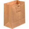 Global Industrial™ Flat Handle Grocery Bags 1/7 BL 12""W x 7""D x 14""H Kraft 300/Pack
