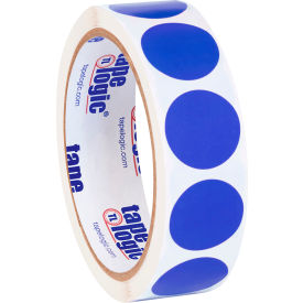 Tape Logic® 1"" Dia. Round Inventory Paper Labels Dark Blue Roll of 500
