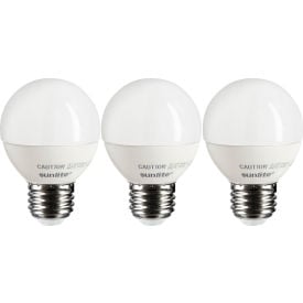 Sunlite® LED G16 Frosted Globe Light Bulb E26 Base 7W 500 Lumens 27K Warm White Pack of 3